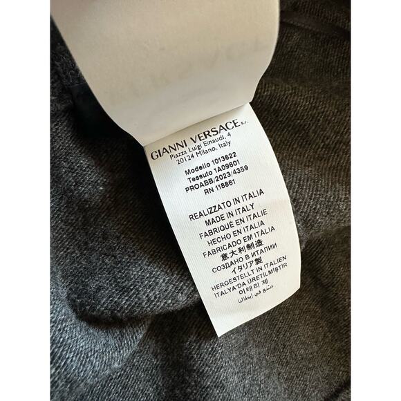 Versace Men’s Medusa Wool/Cashmere Sweatpants L (50 Euro) 1013622 IT NWT $1525 - Picture 13 of 16